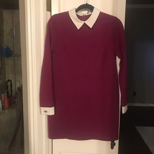 Cynthia Steffe Peter Pan dress, sz 4, cranberry